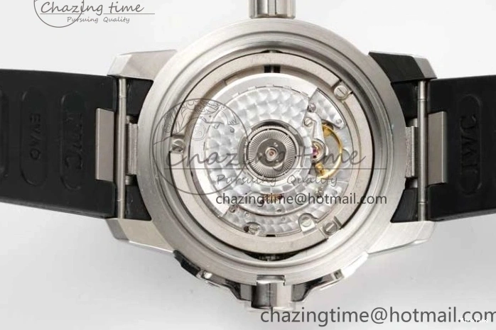 MIROTIME 0311 TechFriendly Aquatimer SS IW3290 RSF 1:1 Best Edition Black Dial on Black Rubber Strap A 7076